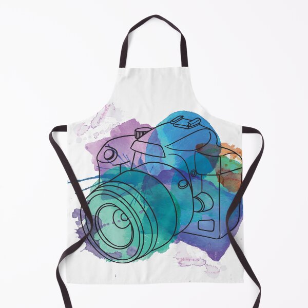 Item preview, Watercolor dSLR on White designed and sold by Pink Pineapple Works.