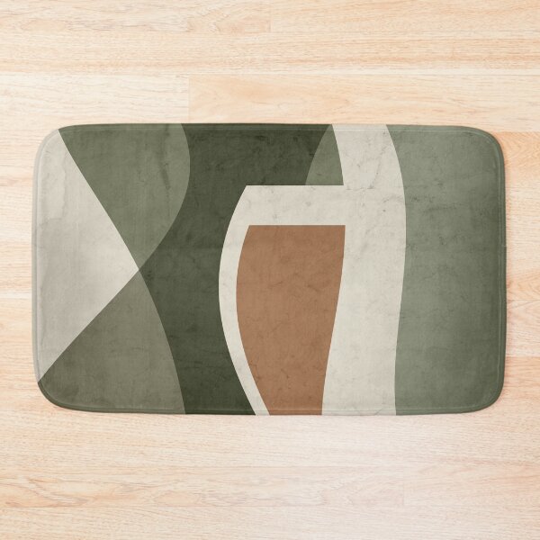 Item preview, Contemporary Abstract Vase Shapes in Sage Green, Cinnamon and Ivory designed and sold by simplydesignart.