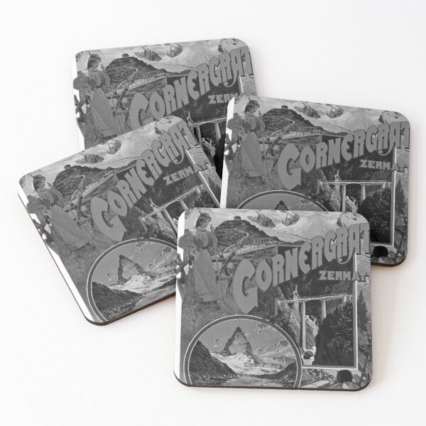 Item preview, Cornergrat Noire vintage travel poster designed and sold by stickart-marek.