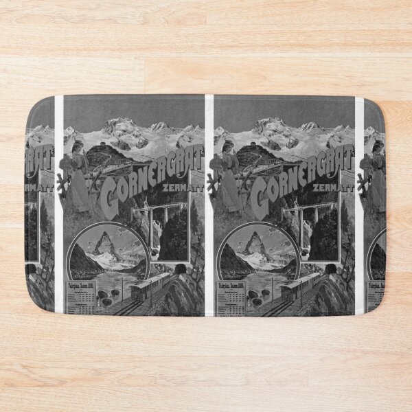 Item preview, Cornergrat Noire vintage travel poster designed and sold by stickart-marek.