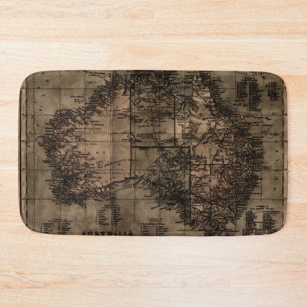 Item preview, Vintage Map of Australia designed and sold by NaturePrints.