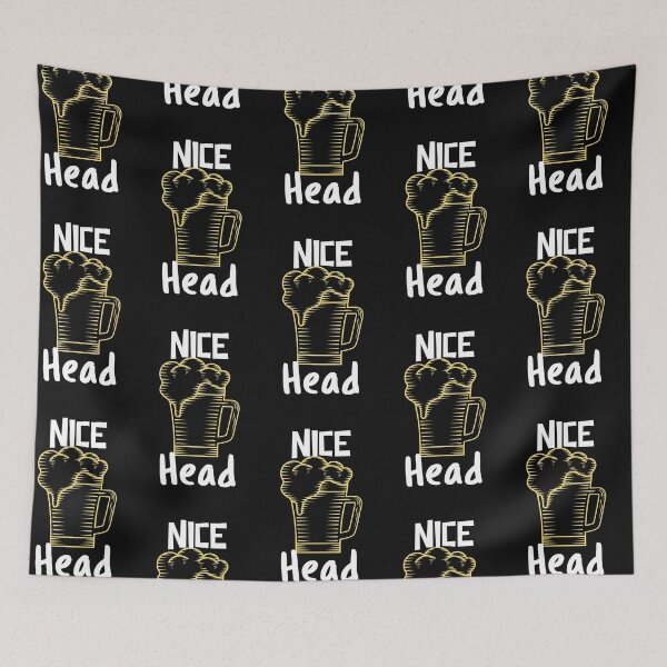 Item preview, Nice Head. Frothy Beer. Funny. Dark Background. designed and sold by shirtdan.