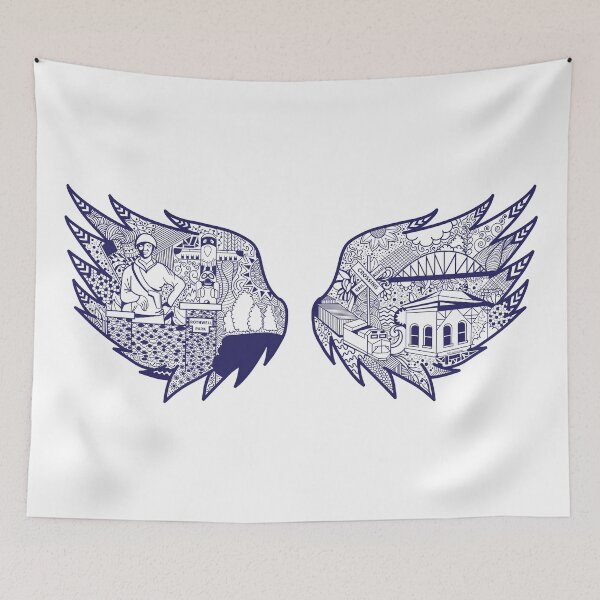 Item preview, Show Me Moberly "Wings" Mural Art designed and sold by kcreativespace.