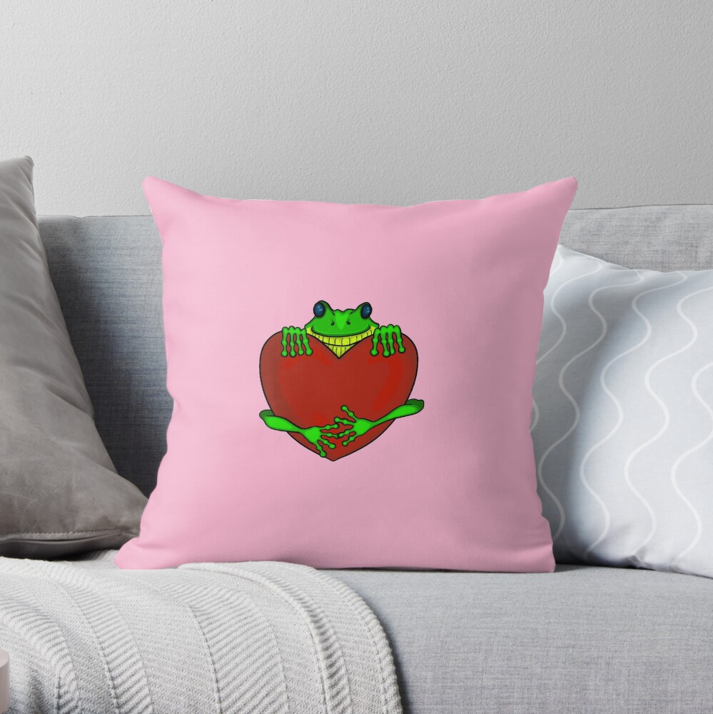 cute frog pillow