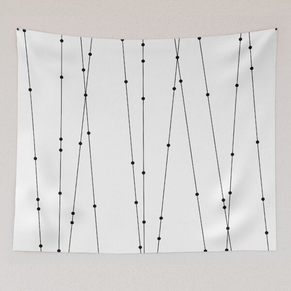 Item preview, Contemporary Intersecting Vertical Lines in Black and White designed and sold by simplydesignart.