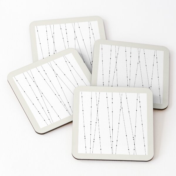 Item preview, Contemporary Intersecting Vertical Lines in Black and White designed and sold by simplydesignart.