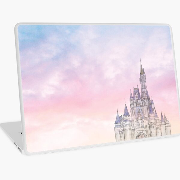 Watercolor Castle and Sky Laptop Skin