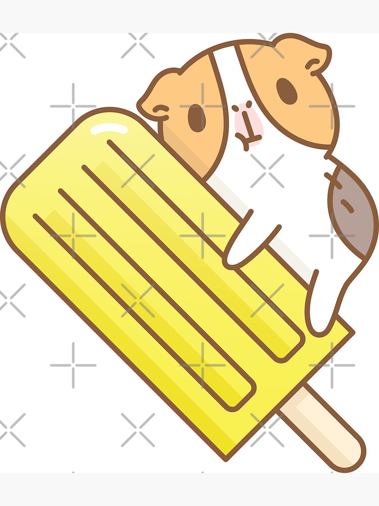 Guinea pig and yellow ice pop by Miri-Noristudio