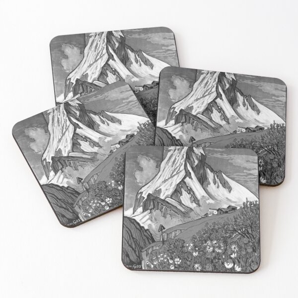 Item preview, Zermatt Noire vintage travel poster designed and sold by stickart-marek.
