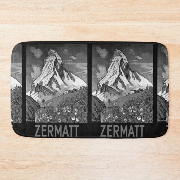 Item preview, Zermatt Noire vintage travel poster designed and sold by stickart-marek.