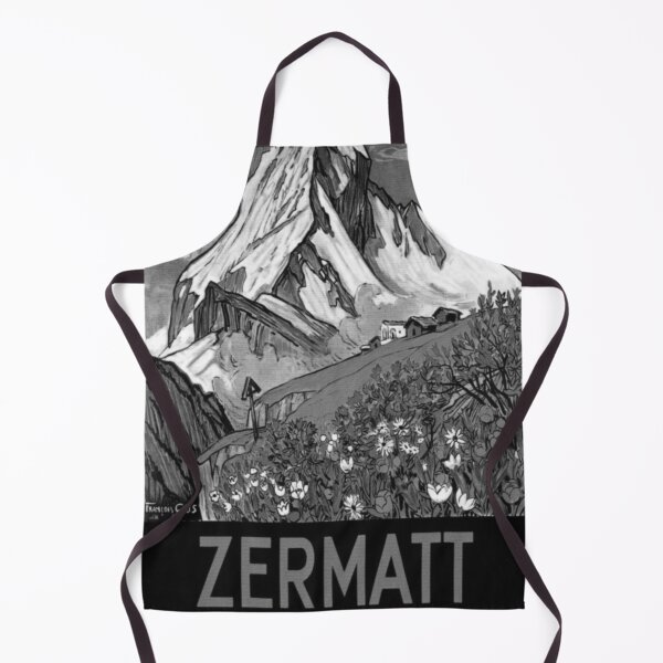 Item preview, Zermatt Noire vintage travel poster designed and sold by stickart-marek.