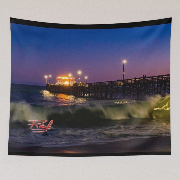 Item preview, "Balboa Pier at Night 01" Image by Rich AMeN Gill designed and sold by RichAMeNGill.