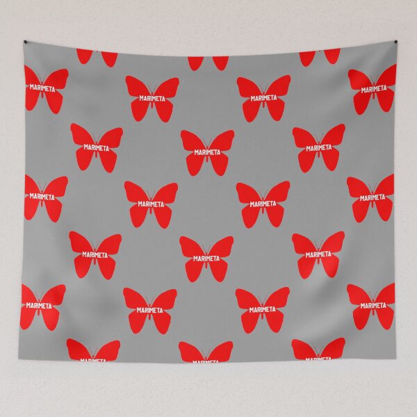 Item preview, Marimeta CMFG Camp Letters Inside Red Monarch Butterfly designed and sold by byemma.