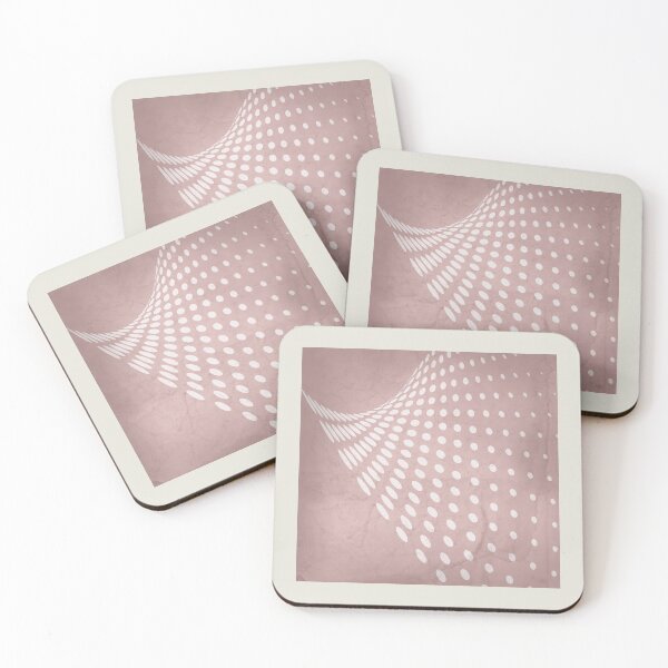 Item preview, Halftone Flowing Swerve in Shell Pink designed and sold by simplydesignart.