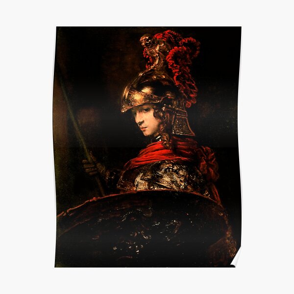 Pallas Athena by Rembrandt Catalysis Culture Special Signature Poster