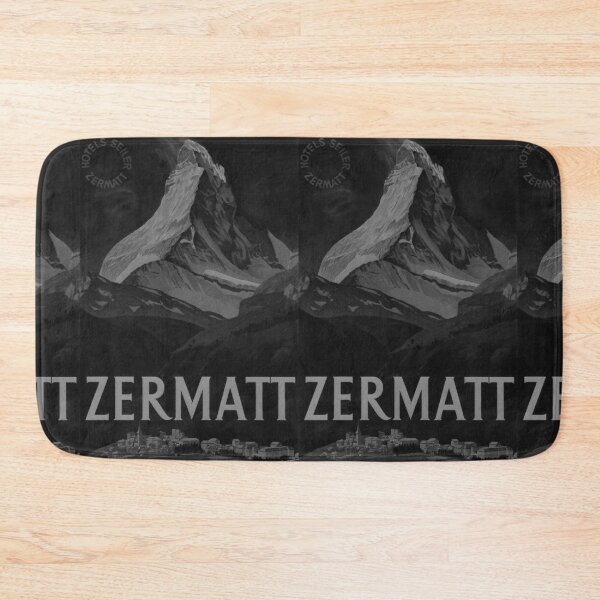 Item preview, Zermatt Noire vintage travel poster designed and sold by stickart-marek.