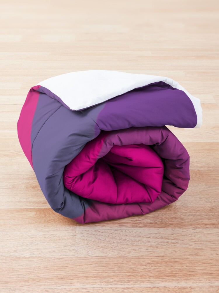 Alternate view of Girly Stripes Colorful Unique Glam Comforter