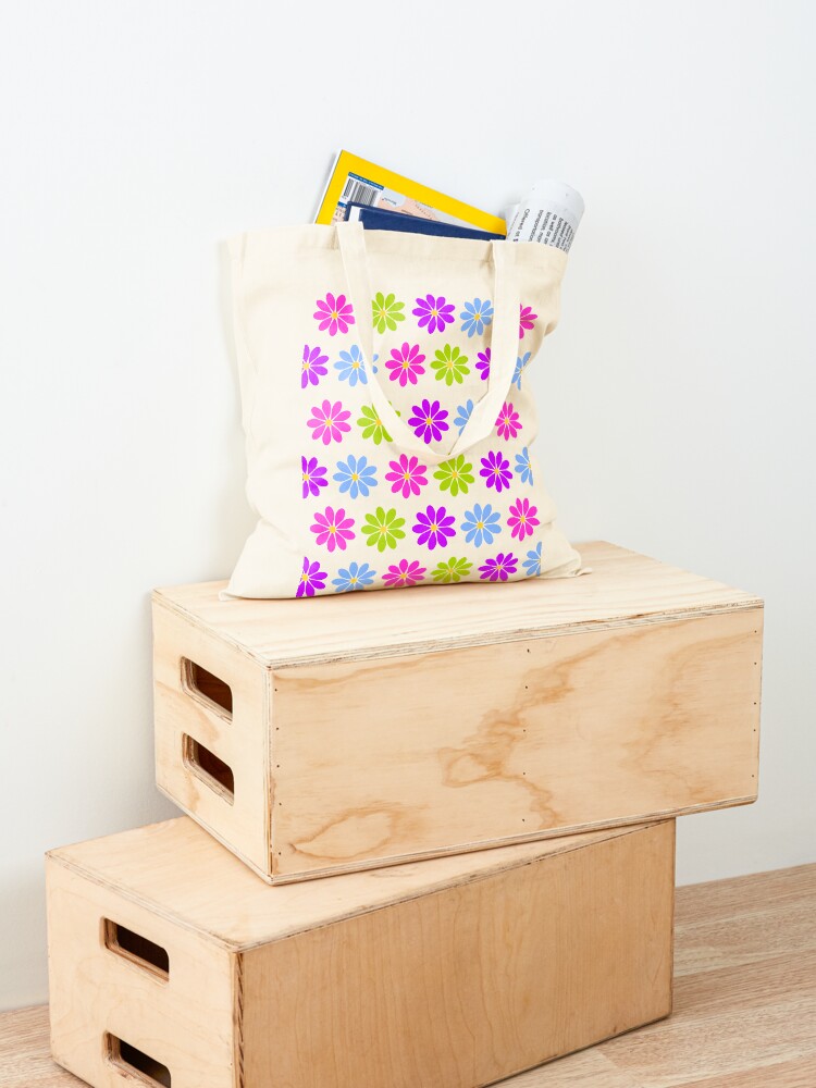 Alternate view of Colorful Flowers Tote Bag