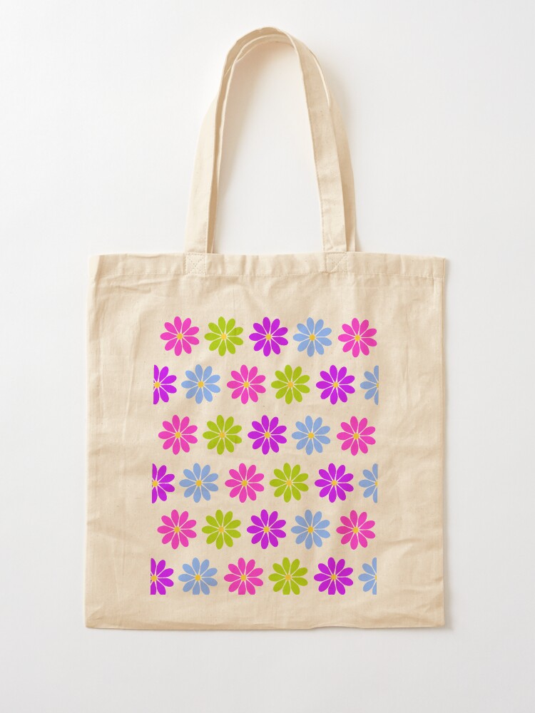 Alternate view of Colorful Flowers Tote Bag
