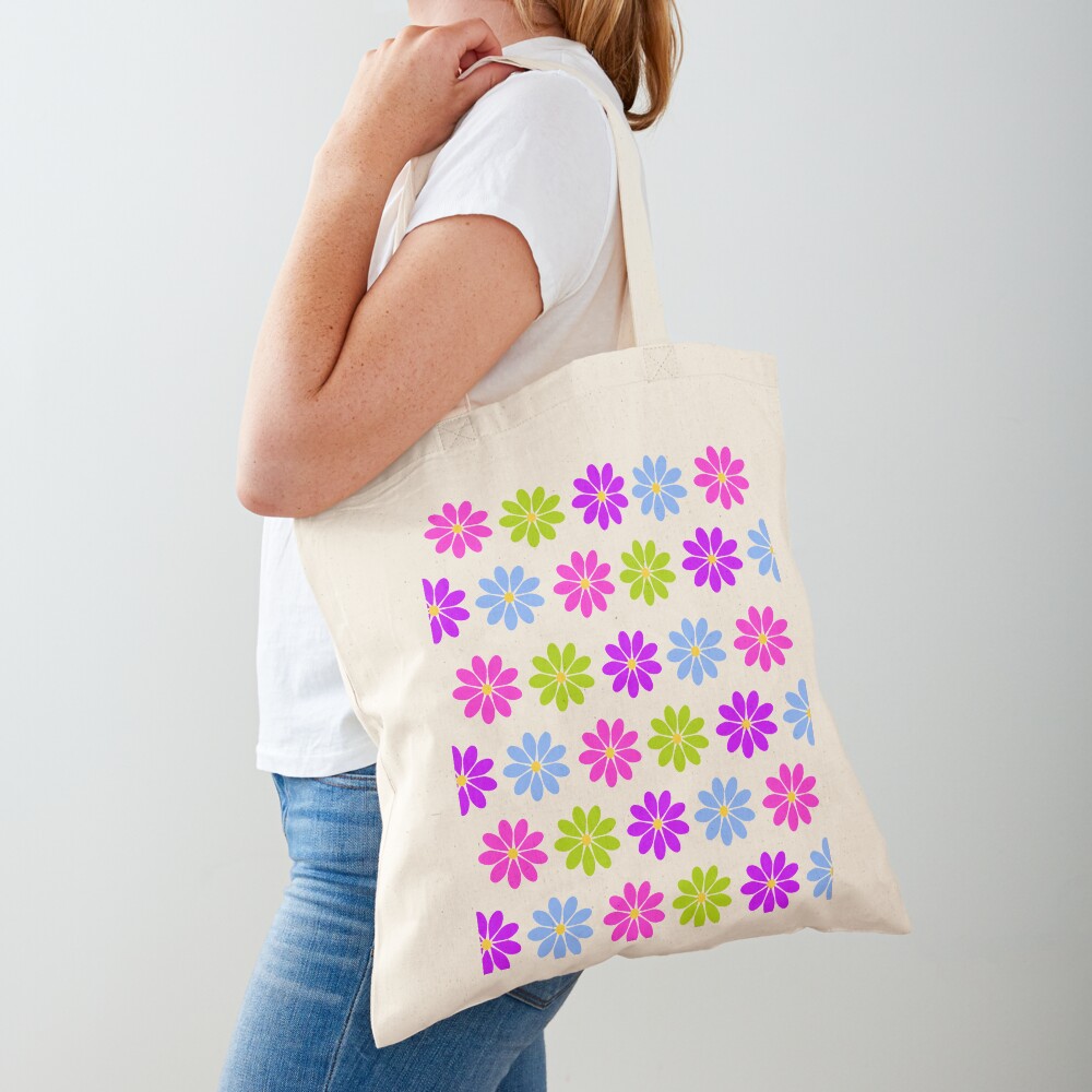 Colorful Flowers Tote Bag