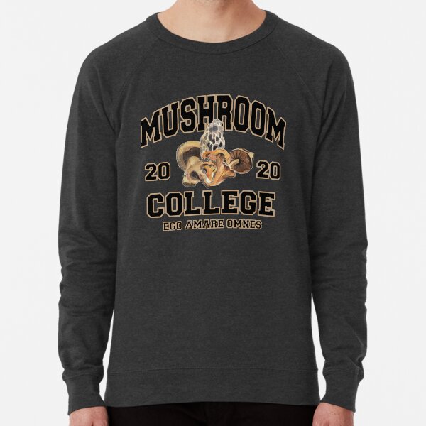 Mushroom college sweatshirt new arrivals
