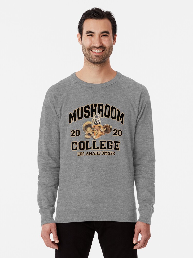 Mushroom online college sweatshirt