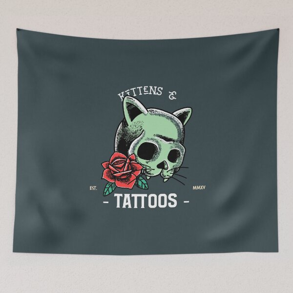 Item preview, Kittens & Tattoos designed and sold by AladdinMktgs.