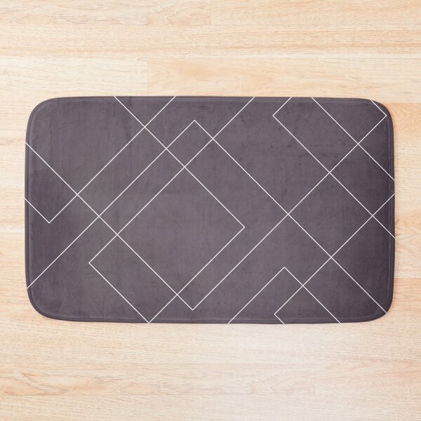 Item preview, Overlapping Diamond Lines on Aubergine  designed and sold by simplydesignart.