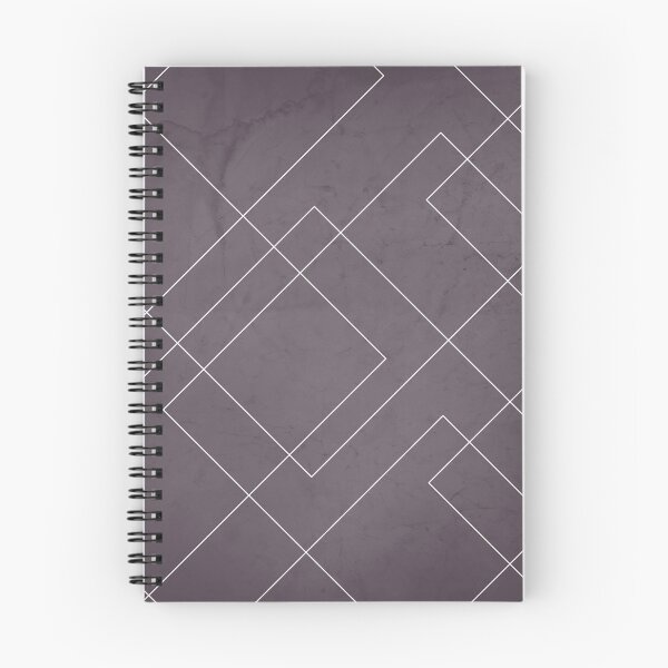 Item preview, Overlapping Diamond Lines on Aubergine  designed and sold by simplydesignart.