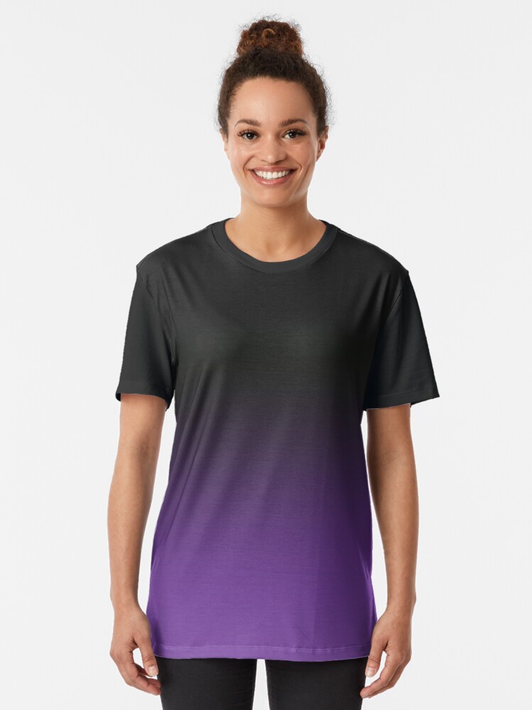 Black to Purple Gradient - Ombre Graphic T-Shirt for Sale by