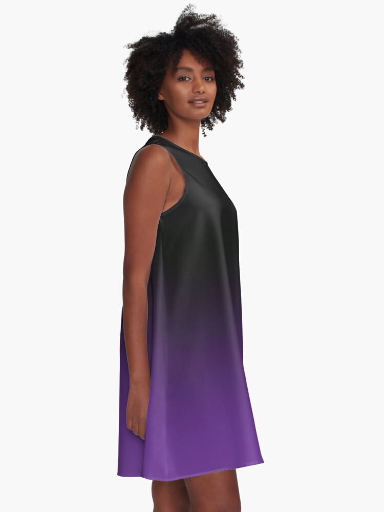 Black and clearance purple ombre dress