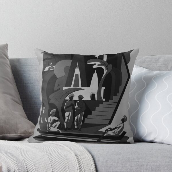 Item preview, Banaras India Noire vintage travel poster designed and sold by stickart-marek.