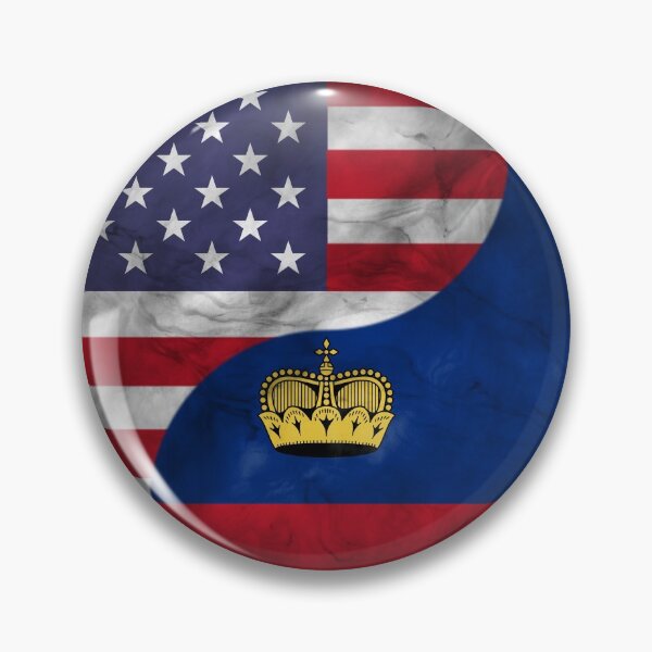 Item preview, USA and Liechtenstein Dual Flag Yin Yang Combination designed and sold by ockshirts.
