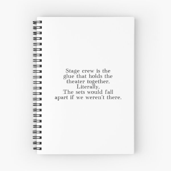 Item preview, Stage Crew Sketch Text Design designed and sold by TheStageShoppe.