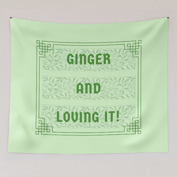 Item preview, Ginger and Loving It Green Celtic Print designed and sold by Ginger Life Designs.