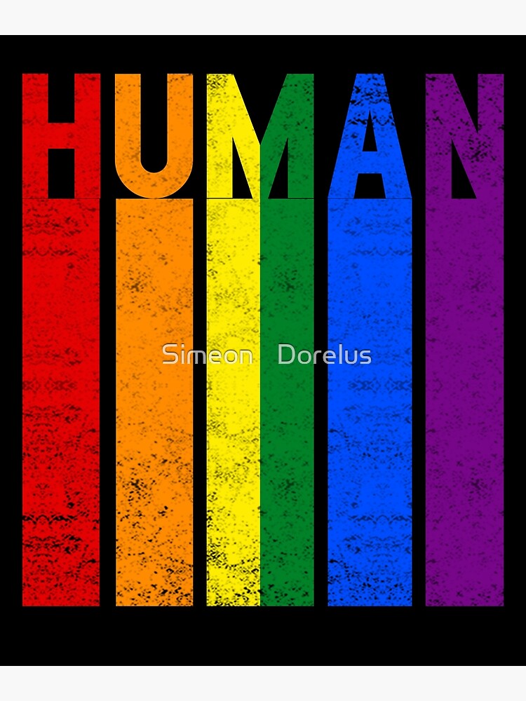 Human Lgbt Flag Gay Pride Month Transgender Rainbow Lesbian T-Shirt Human Lgbt Flag Gay Pride Month Transgender Rainbow Lesbian T-Shirt