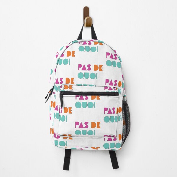 Pas De Quoi (You're Welcome) Backpack