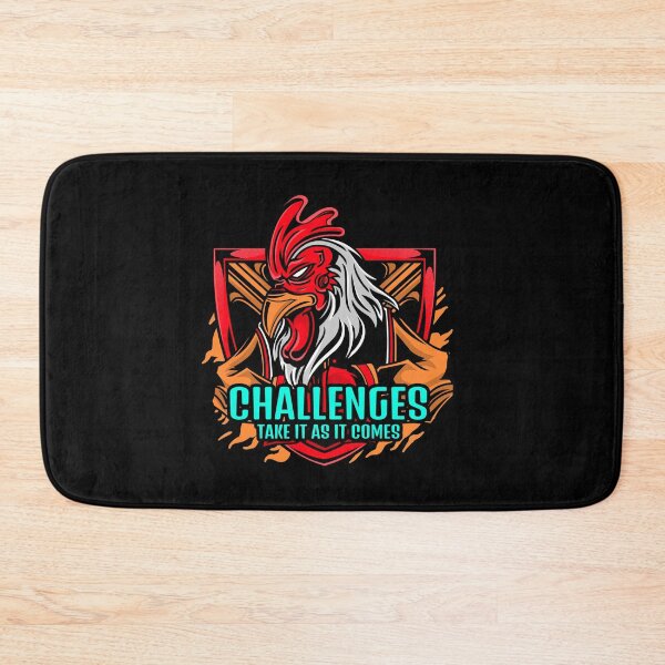 Item preview, Challenges Take It As It Comes, Angry Chicken Boxing Quote designed and sold by kcaandwu.