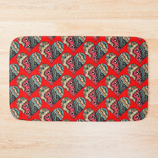 Item preview, Retro multi colored heart pattern 60s designed and sold by timg58.