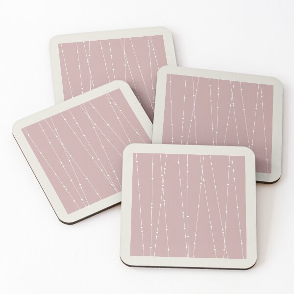 Item preview, Contemporary Intersecting Vertical Lines in Shell Pink designed and sold by simplydesignart.