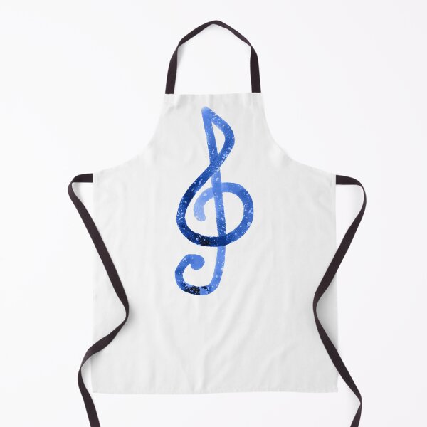Item preview, Blue Watercolor Treble Clef designed and sold by Tara Barnaba.