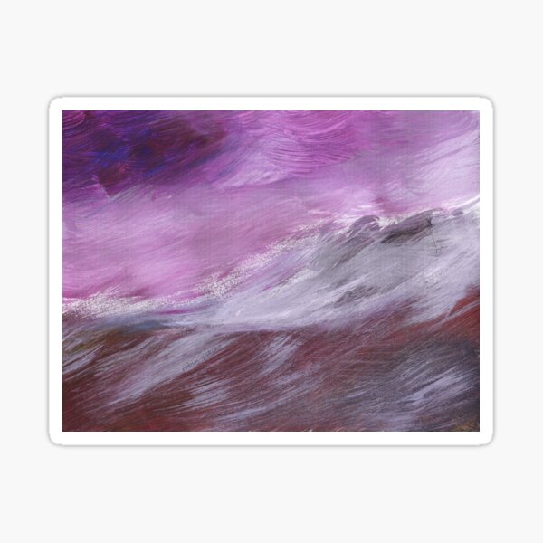 Purple Wave Sticker