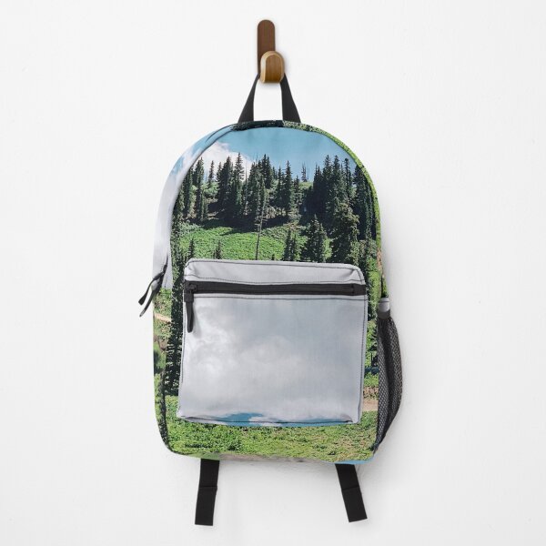 Item preview, bright day on top of a mountain with green trees.  designed and sold by ninjapineapple.