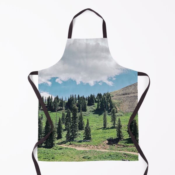 Item preview, bright day on top of a mountain with green trees.  designed and sold by ninjapineapple.