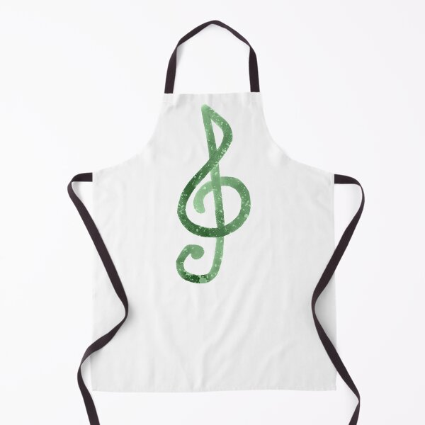 Item preview, Green Watercolor Treble Clef designed and sold by Tara Barnaba.