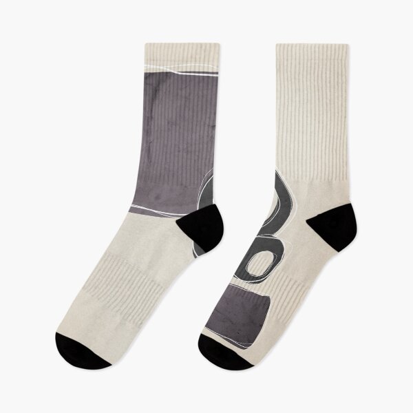 Item preview, Retro Abstract Design in Charcoal Grey and Aubergine designed and sold by simplydesignart.