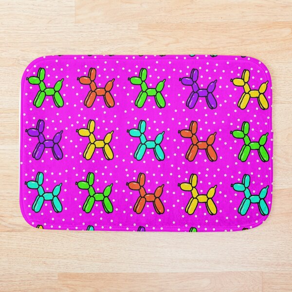 Item preview, Balloon Dogs: Multi-color on Bright Pink designed and sold by Whoopsidoodle.