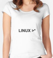 linux >* Women's Fitted Scoop T-Shirt