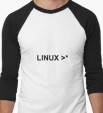 linux >* Men's Baseball ¾ T-Shirt