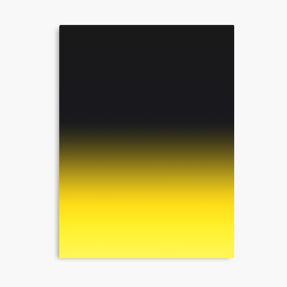 Black To Yellow Gradient Ombre Poster By Picsbyderek Redbubble